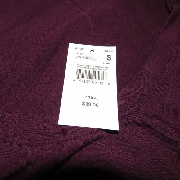 Motherhood Maternity Eggplant Purple Dress  NWT - Picture 4 of 5